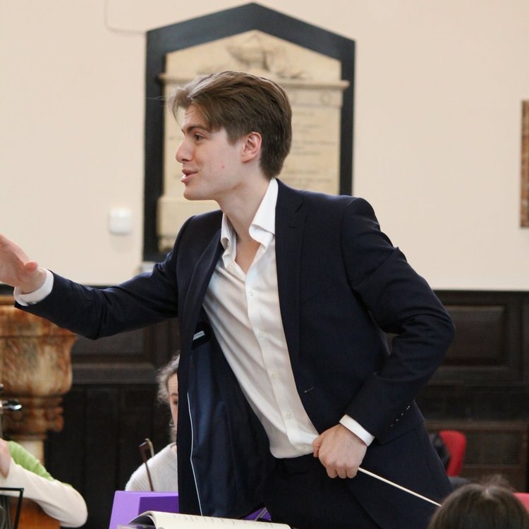 Photo of our conductor - Matthew Lloyd-Wilson